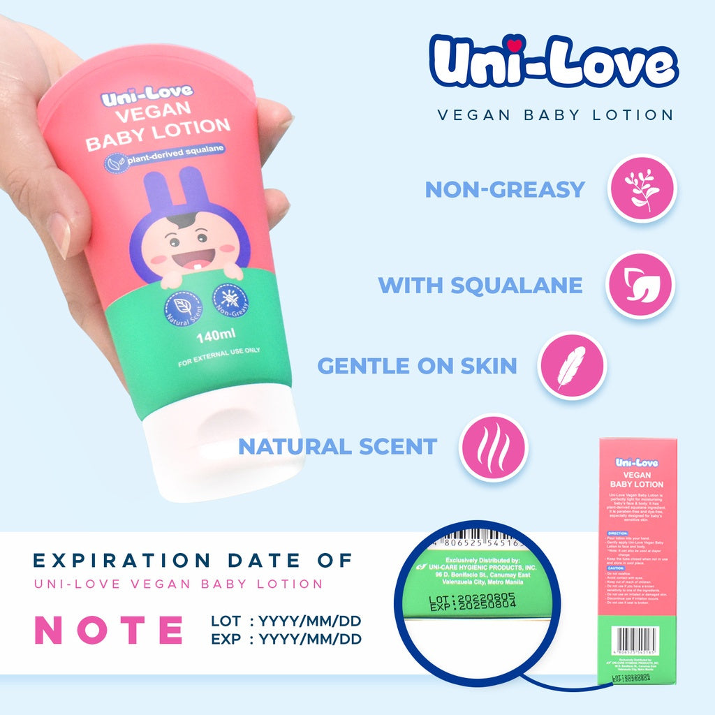UniLove Vegan Baby Lotion 140ml