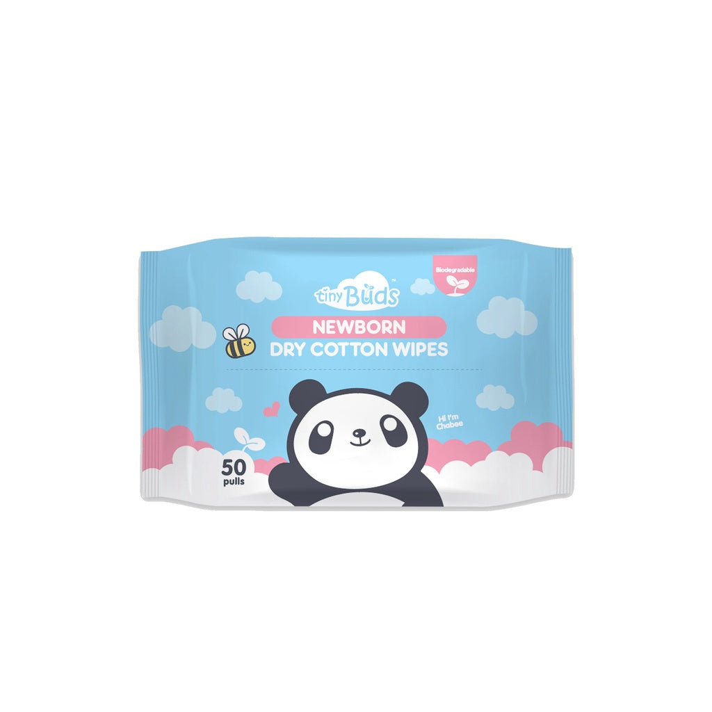 Tiny Buds Newborn Dry Cotton Wipes
