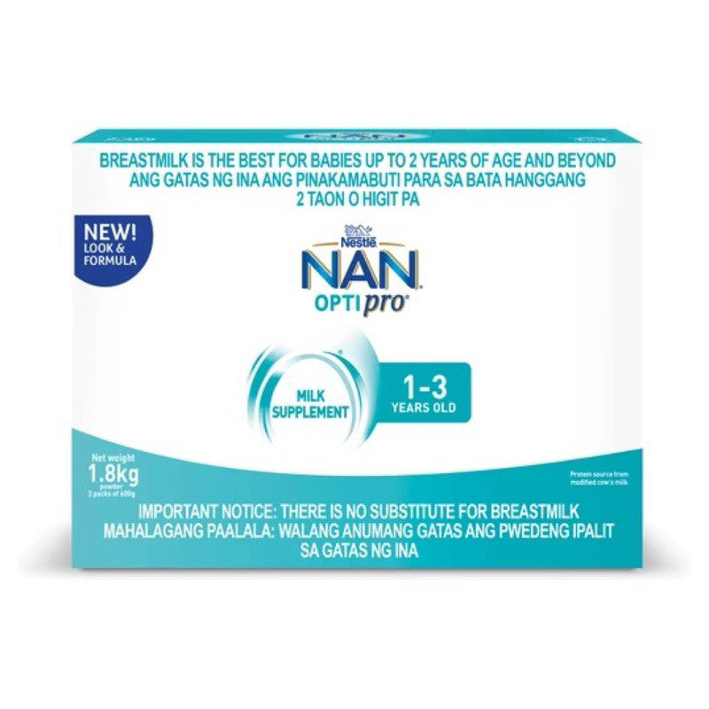 NAN OptiPro Three 1.8kg for 1-3 Years Old Milk Supplement