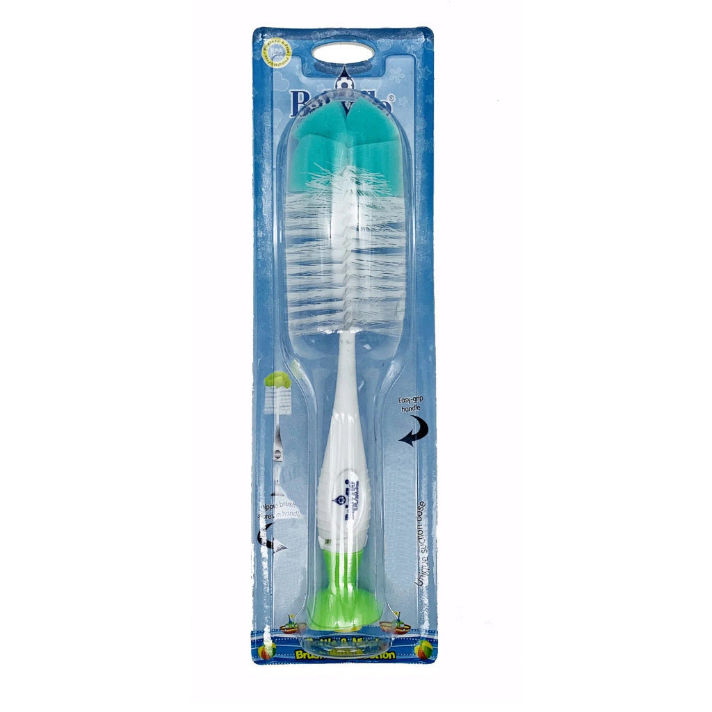 Babyflo Bottle & Nipple Brush with Suction