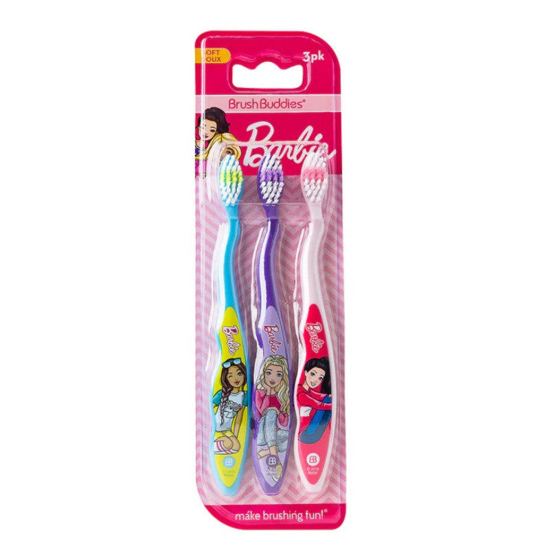 Brush Buddies Barbie 3PK Toothbrushes