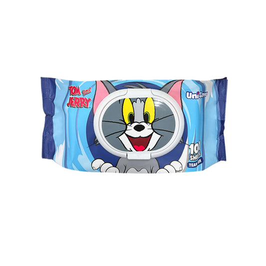 Uni-Love Tom and Jerry Wipes (Team Tom) 100's Pack of 1