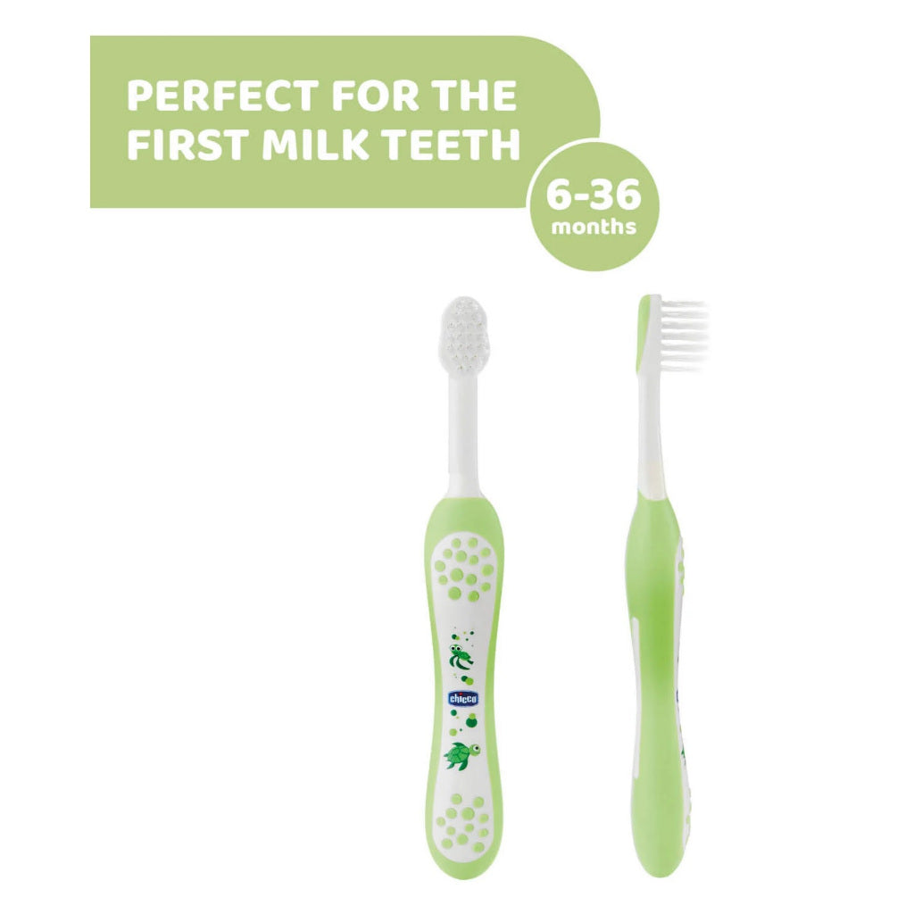 Chicco Baby Moments Toothbrush - GREEN