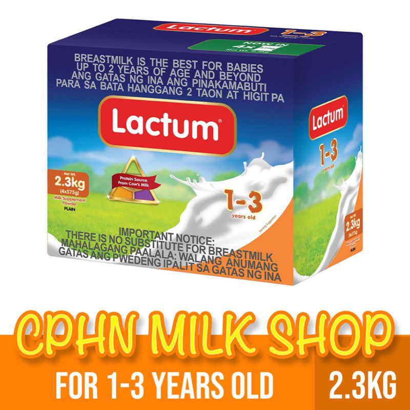 Lactum for 1-3 Years Old 2.3kg Plain Milk Supplement