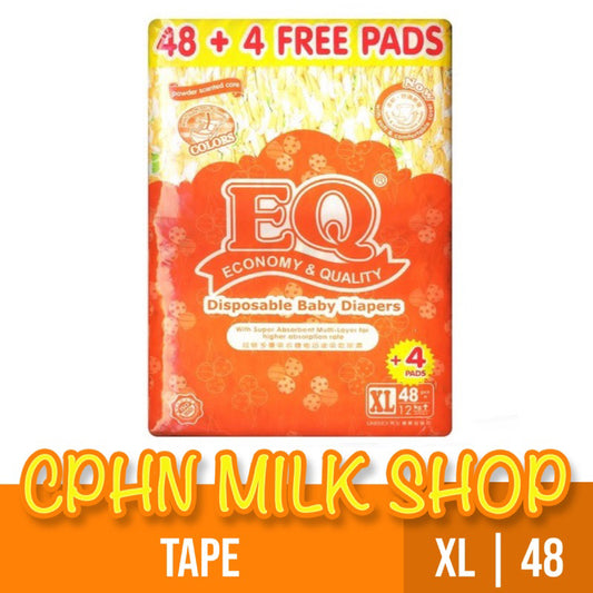 EQ Colors Tape Baby Diapers Jumbo Pack XL 48
