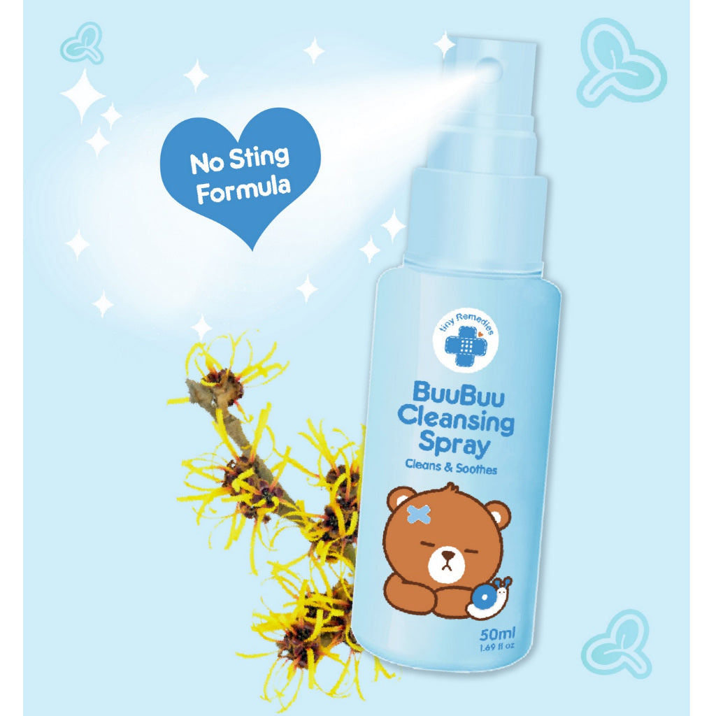 Tiny Remedies BuuBuu Cleansing Spray Cleans and Soothes 50mL