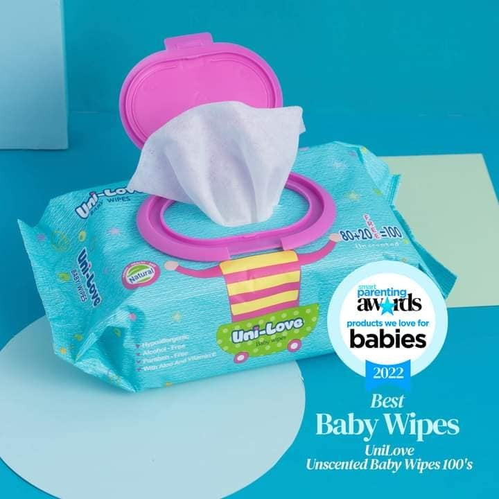 UniLove Unscented Baby Wipes 100's Pack of 1