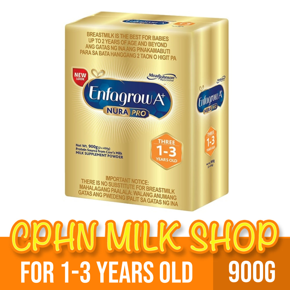 Enfagrow A+ Three NuraPro 900g for 1-3 Years Old Milk Supplement