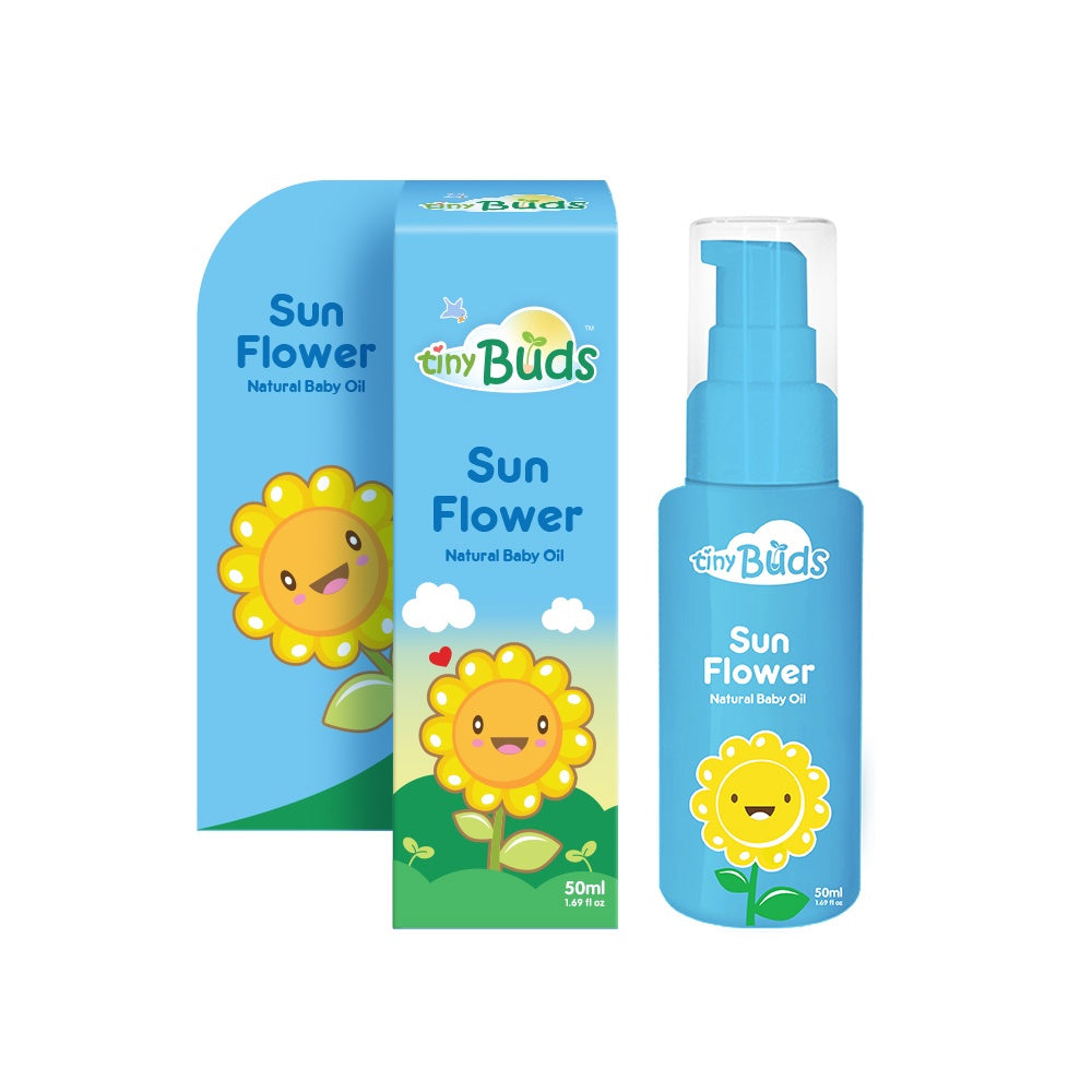 Tiny Buds Happy Days Natural Sunflower Baby Oil