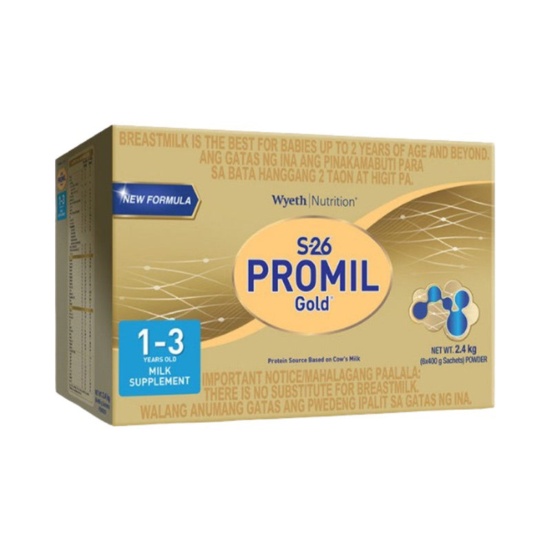 S-26® PROMIL GOLD® THREE 2.4kg for 1-3 Years Old Milk Supplement