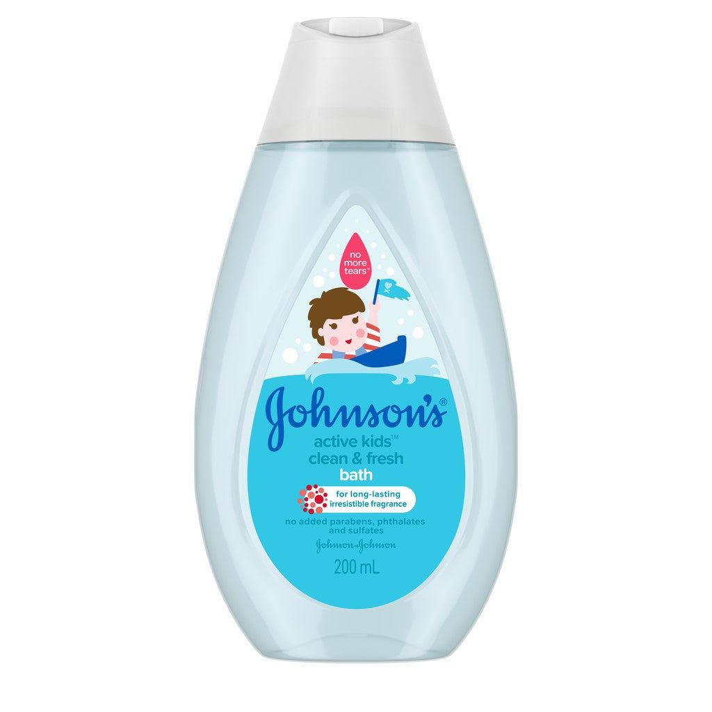 Johnson's Active Kids Clean & Fresh Bath 200ml