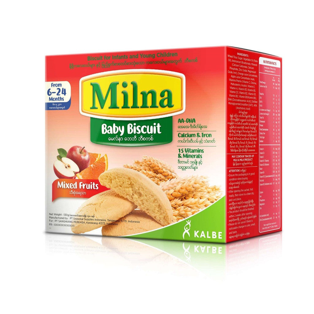 MILNA Baby Biscuit (ORIGINAL, BANANA, MIXED FRUIT)