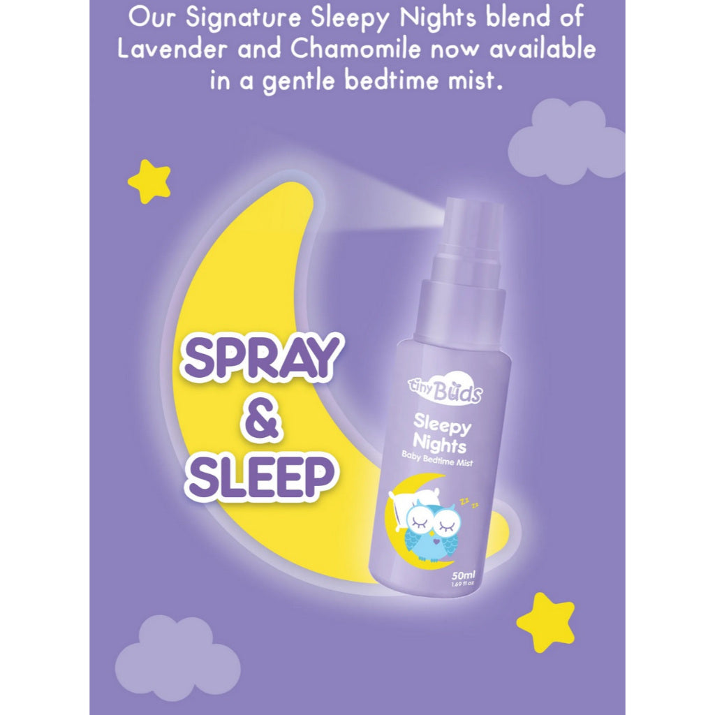 Tiny Buds Sleepy Nights Baby Bedtime Mist Fabric Spray