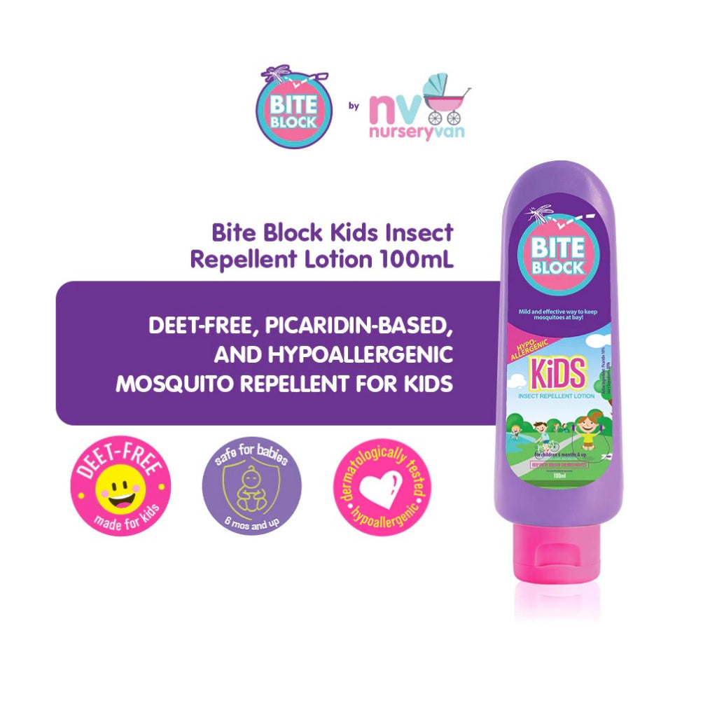 Bite Block Kids Insect Repellent Lotion 100mL - POWDER SCENT