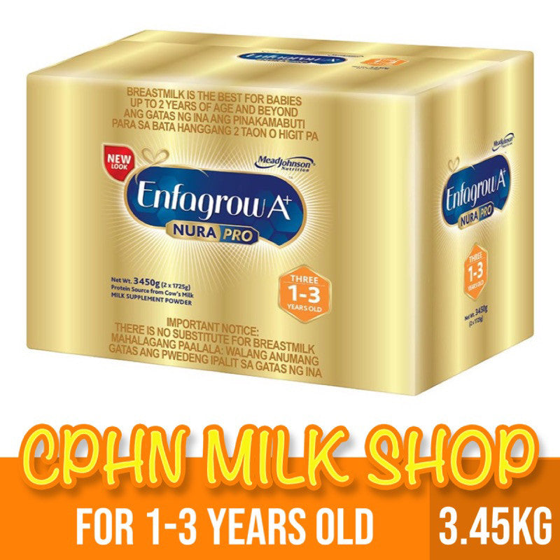 Enfagrow A+ Three NuraPro 3.45kg for 1-3 Years Old Milk Supplement