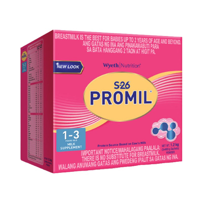 S-26® PROMIL® THREE 1.2kg for 1-3 Years Old Milk Supplement