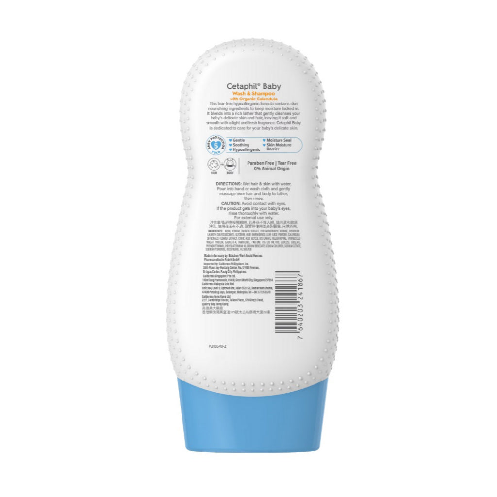 Cetaphil Baby Wash & Shampoo with Organic Calendula 230ml