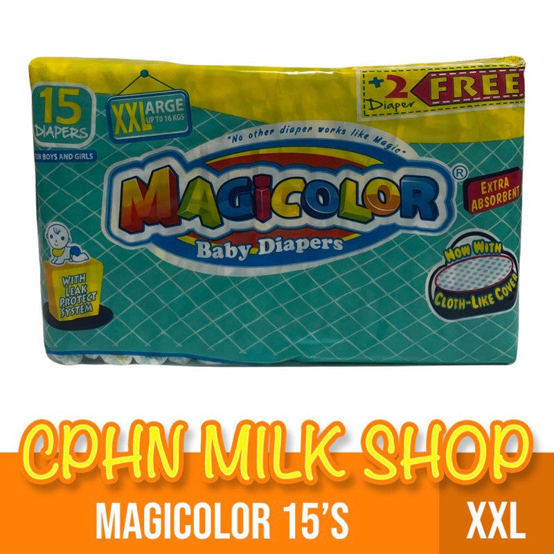 Magicolor Tape Baby Diapers XXL 15