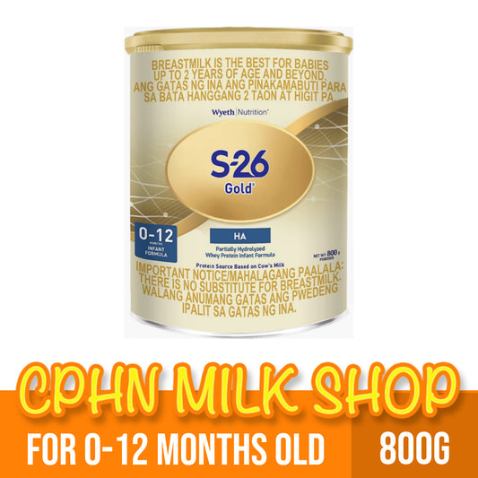 S-26 HA GOLD 800g for 0-12 Months Old Infant Formula Partially Hydrolyzed Whey Protein