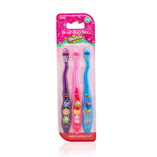 Brush Buddies Shopkins Toothbrush (3 Pack)