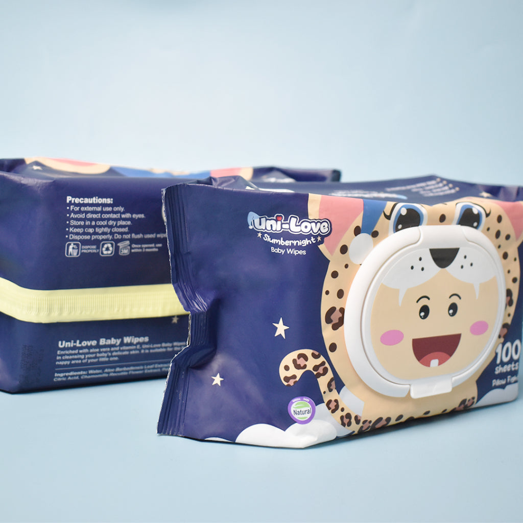 UniLove Slumbernight Baby Wipes (Pillow Fight) 100's