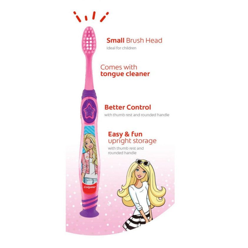 Colgate Kids Toothbrush Barbie (Ultra Soft) - RANDOM DESIGN