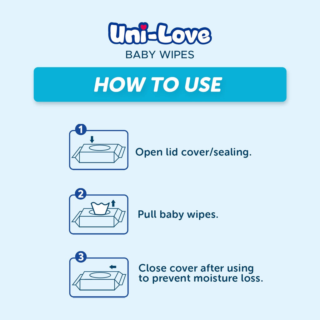 UniLove Unscented Baby Wipes 100's Pack of 1