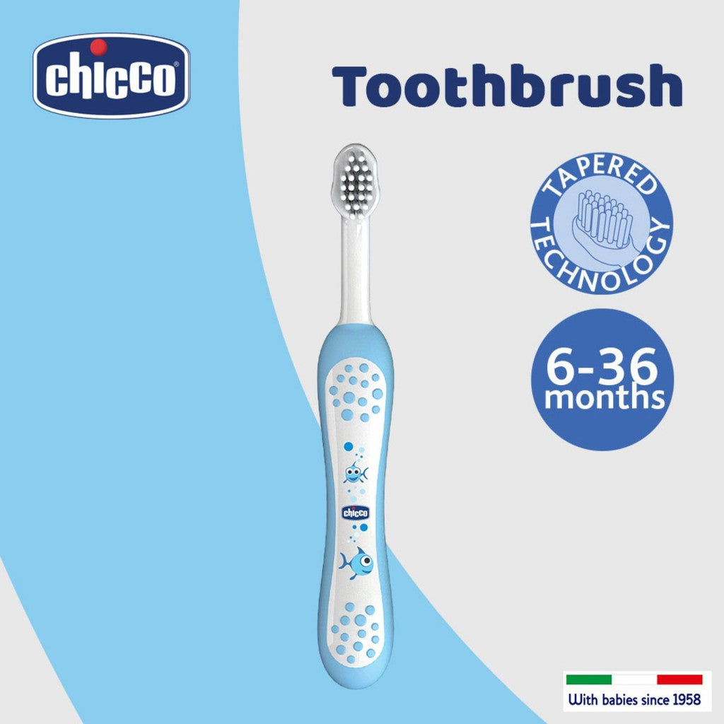 Chicco Baby Moments Toothbrush - Light Blue