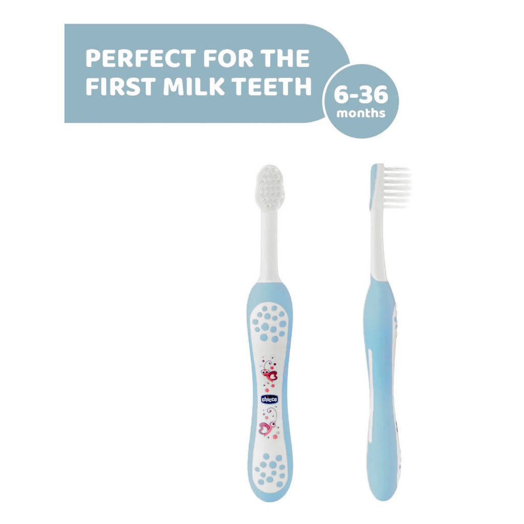 Chicco Baby Moments Toothbrush - Light Blue