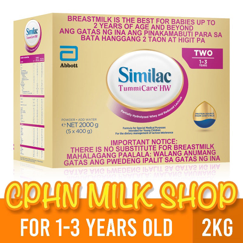 Similac TummiCare HW Two 2kg | 1.6kg for 1-3 Years Old Milk Supplement