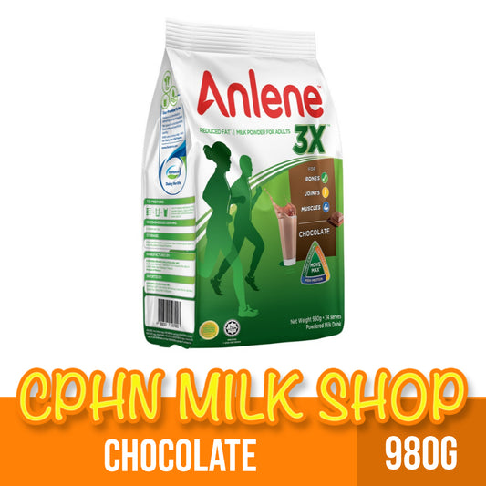 Anlene 3X Chocolate 980g Milk Powder For Adults