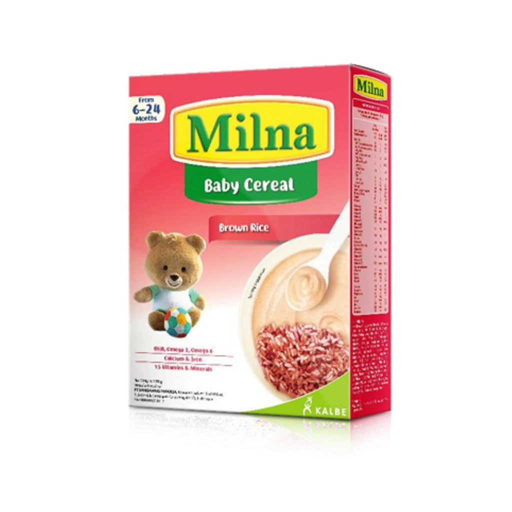Milna Baby Cereal 120g available in Brown Rice or Chicken Soup Flavor