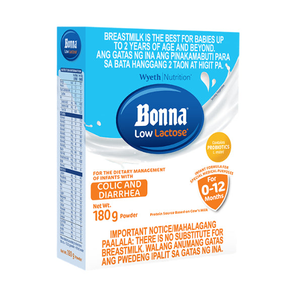 BONNA® Low Lactose 180g for 0-12 Months Old Infant Formula