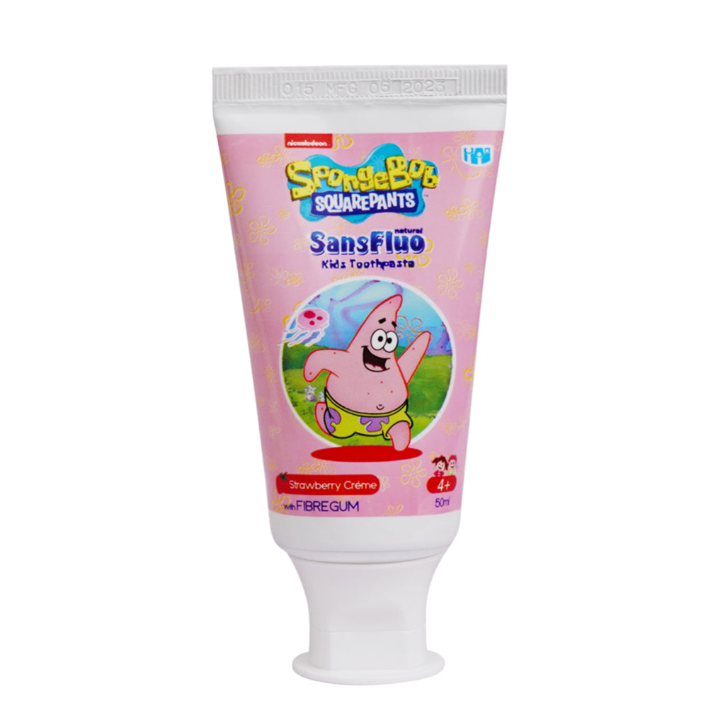 SansFluo Natural Kids Toothpaste Strawberry Creme 50ml