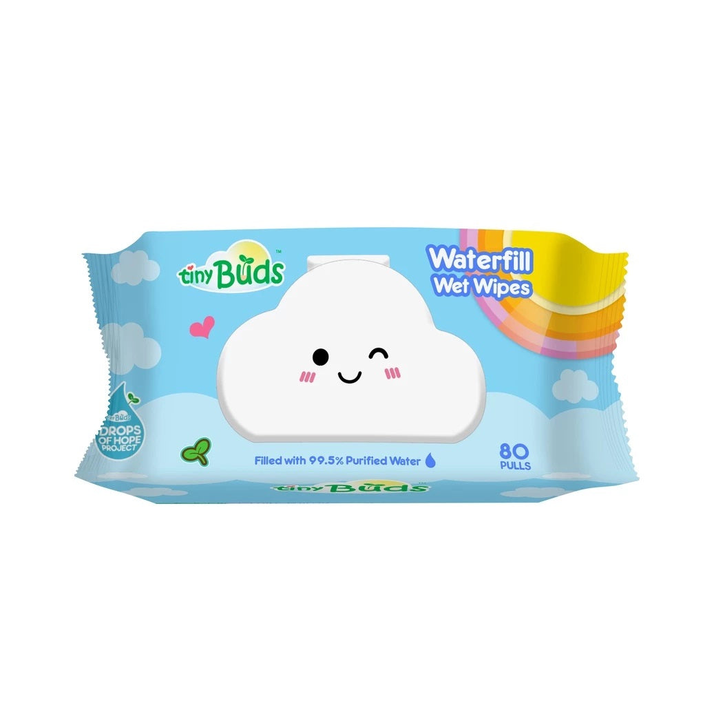 Tiny Buds Waterfill Wet Wipes (80 Pulls)