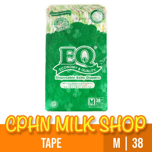 EQ Colors Tape Baby Diapers Big Pack Medium 38