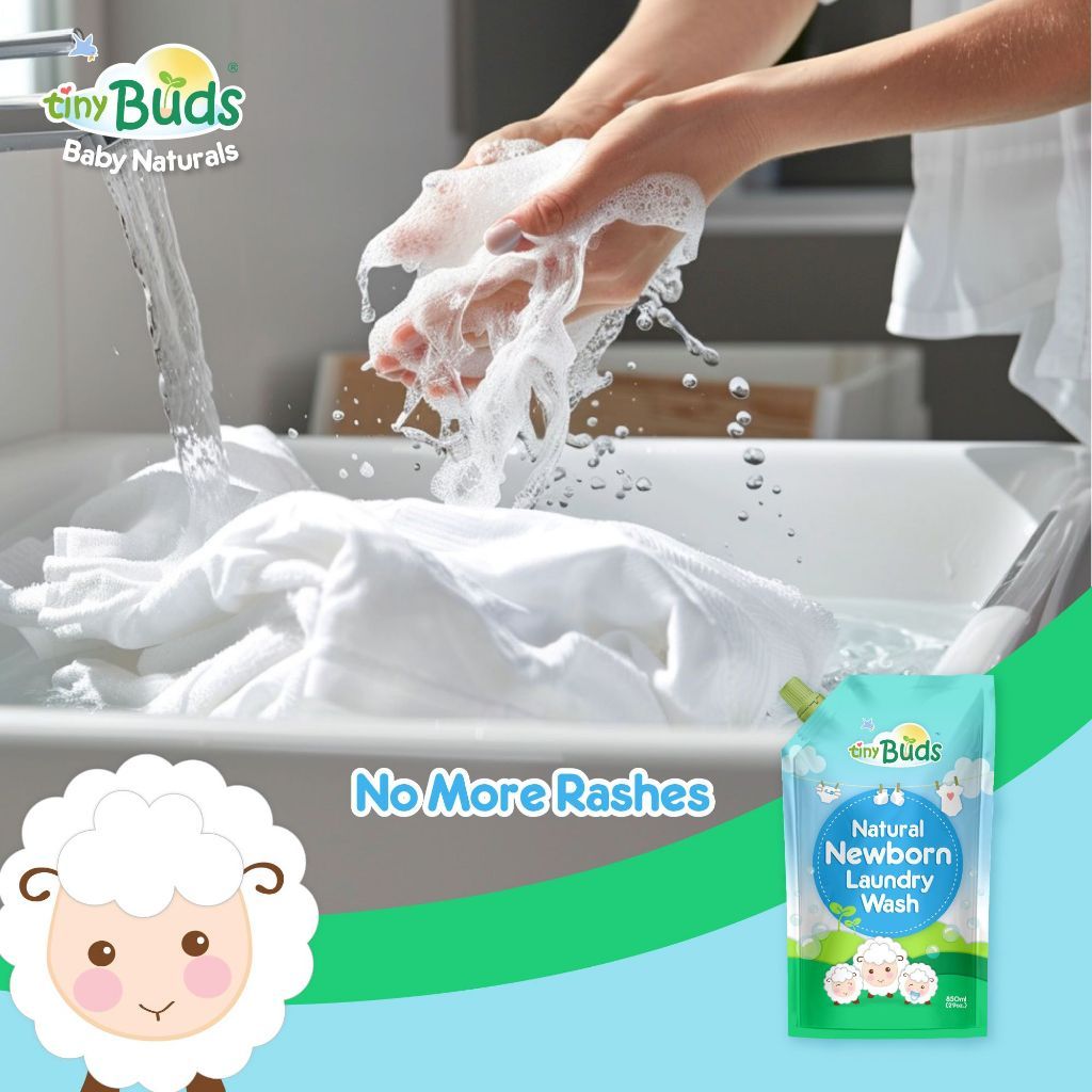 Tiny Buds Newborn Laundry Liquid Refill (850ml)