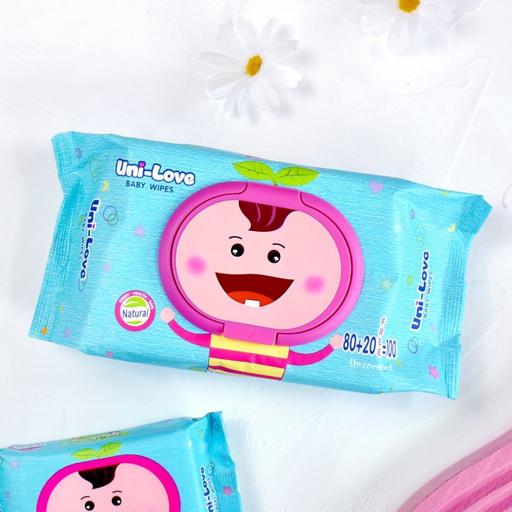 UniLove Unscented Baby Wipes 100's Pack of 1