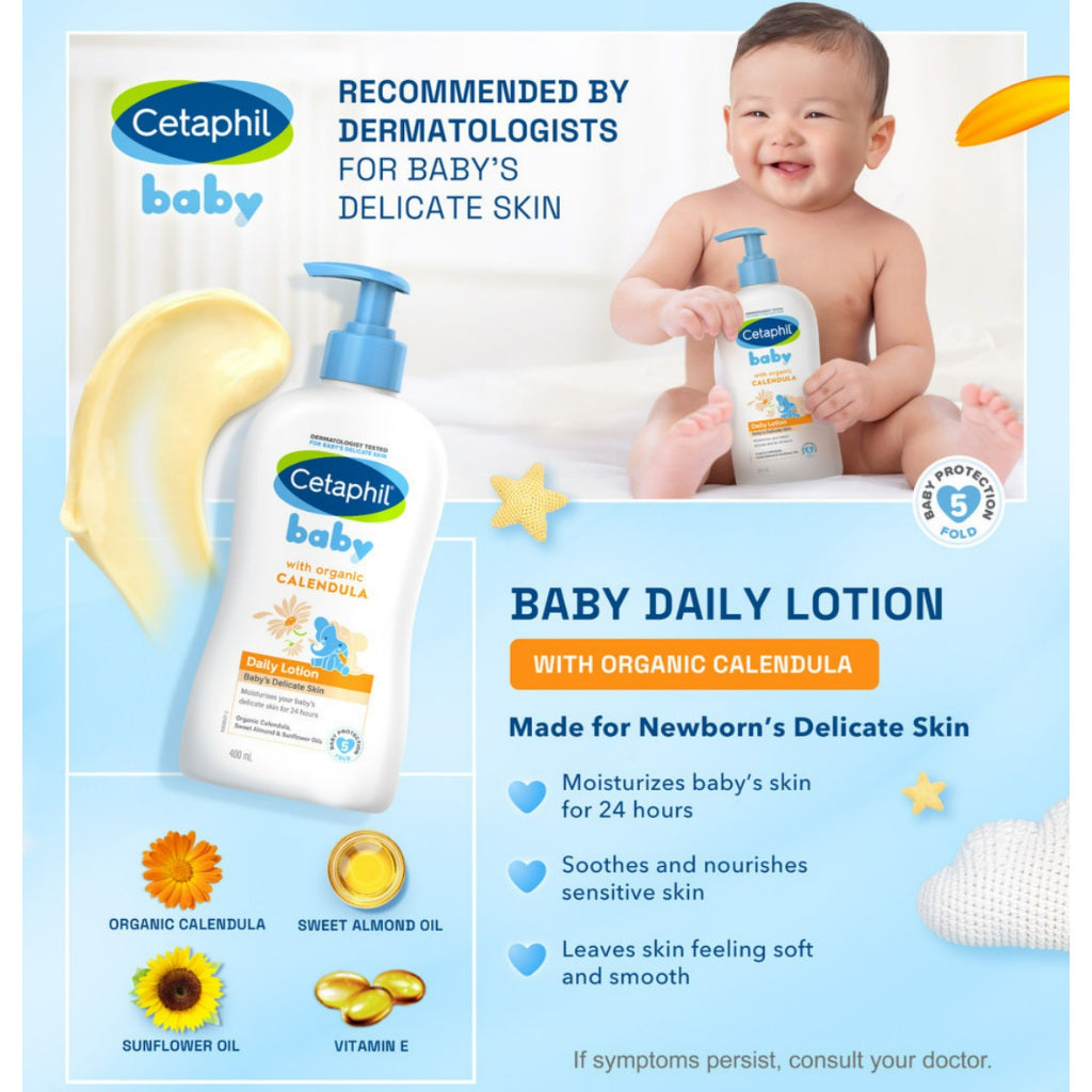 Cetaphil Baby Daily Lotion with Organic Calendula 400ml
