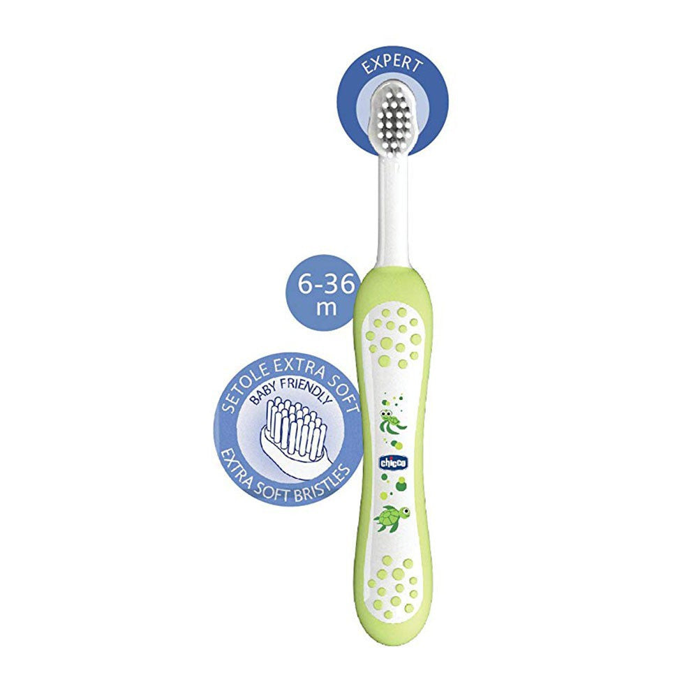 Chicco Baby Moments Toothbrush - GREEN