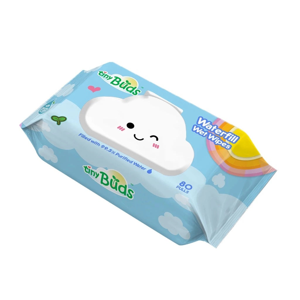 Tiny Buds Waterfill Wet Wipes (80 Pulls)