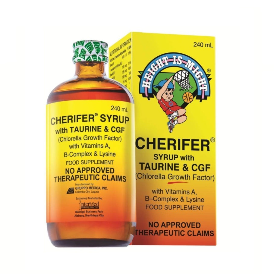 Cherifer Syrup with Taurine and CGF 240 mL Food Supplement