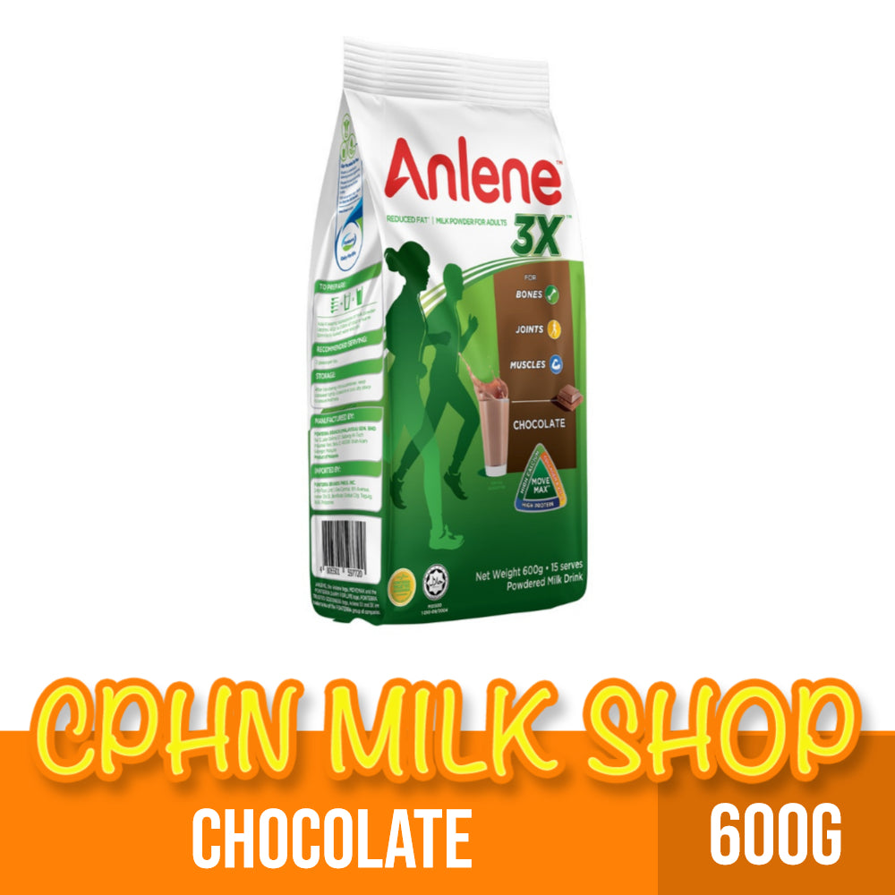Anlene 3X Chocolate 600g Milk Powder For Adults