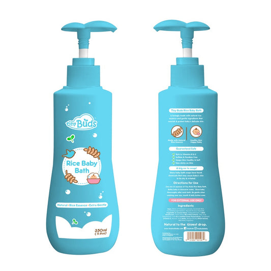 Tiny Buds Natural Rice Baby Bath 350ML