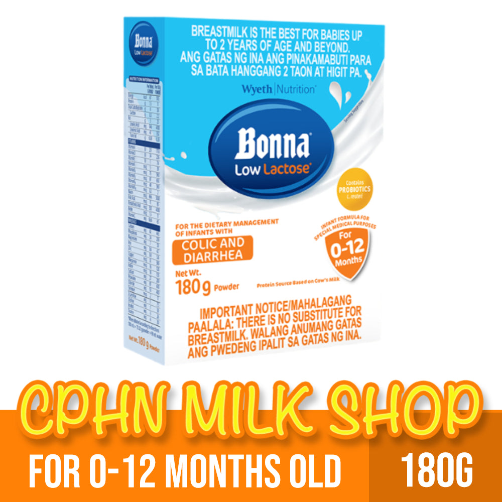 BONNA® Low Lactose 180g for 0-12 Months Old Infant Formula