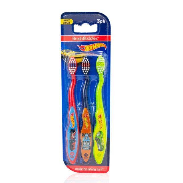 Brush Buddies Hot Wheels Toothbrush (3 Pack)