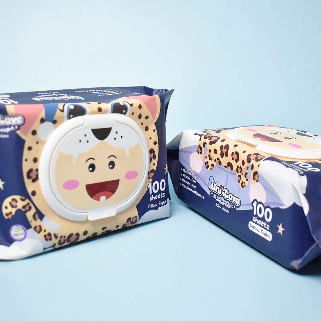 UniLove Slumbernight Baby Wipes (Pillow Fight) 100's