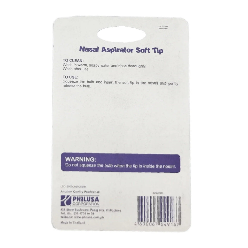 Babyflo Nasal Aspirator Soft Tip