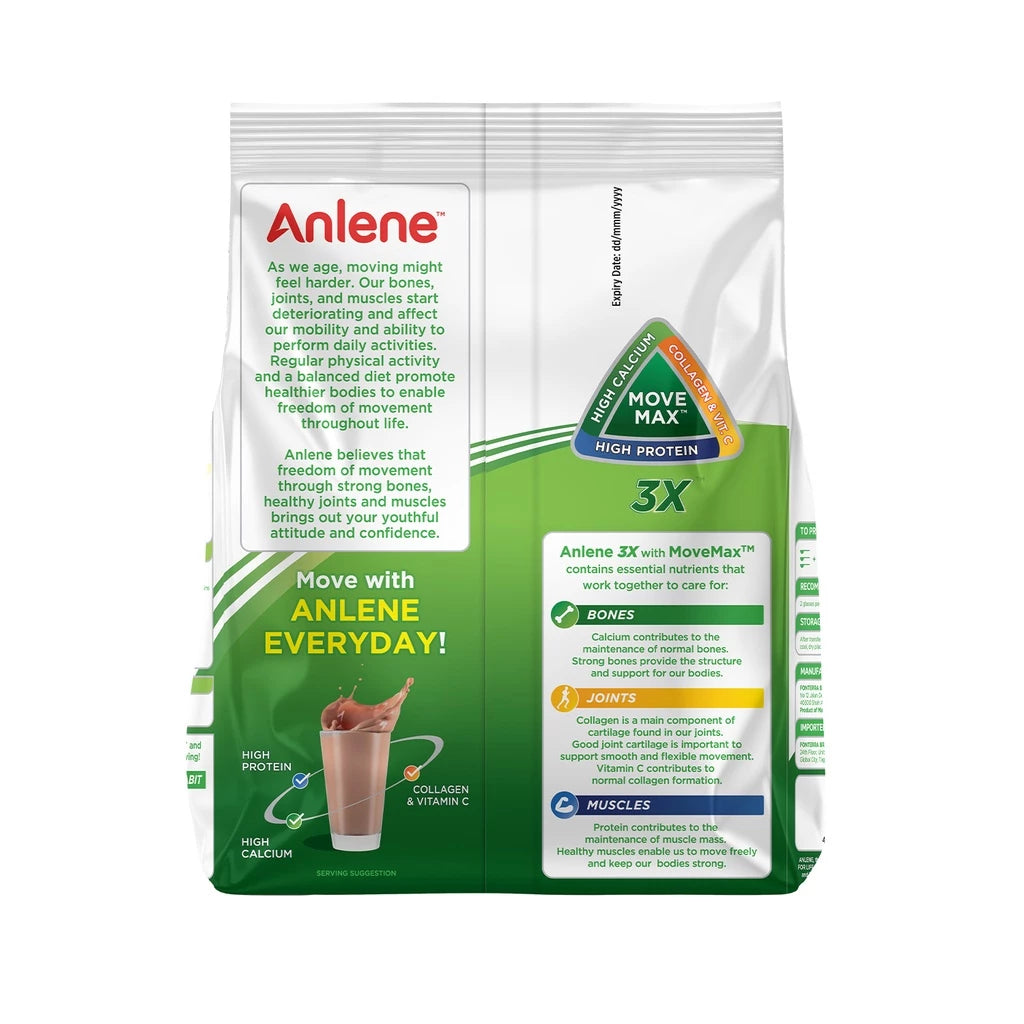 Anlene 3X Chocolate 980g Milk Powder For Adults
