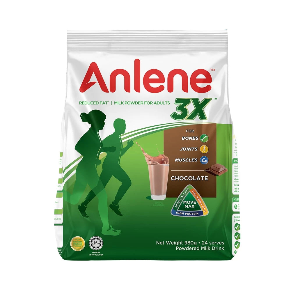 Anlene 3X Chocolate 980g Milk Powder For Adults